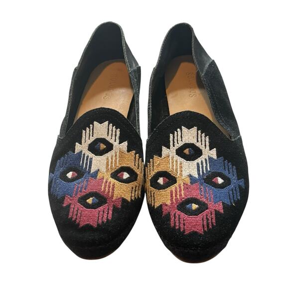 Soludos Women’s Embroidered Venetian Slip On Loafers Size 6‎ Southwestern Artsy - Picture 1 of 8